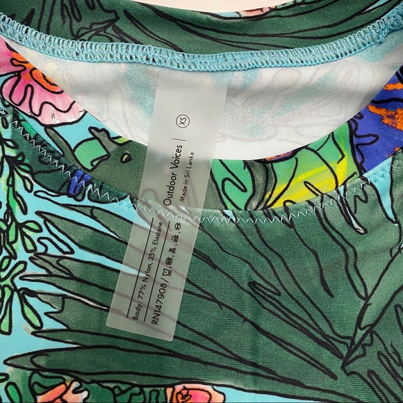 NEW Outdoor Voices H2OV Splash Tee Swimsuit - Picture 2 of 2